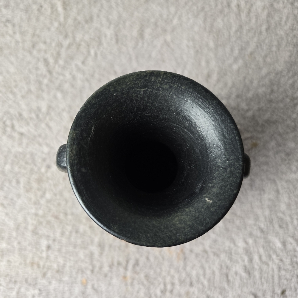 Vintage Greek Black and Orange Vase - Picture 10 of 10